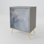 MUTED ARC 1-Door Sideboard in Grey Finish
