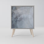 MUTED ARC 1-Door Sideboard in Grey Finish