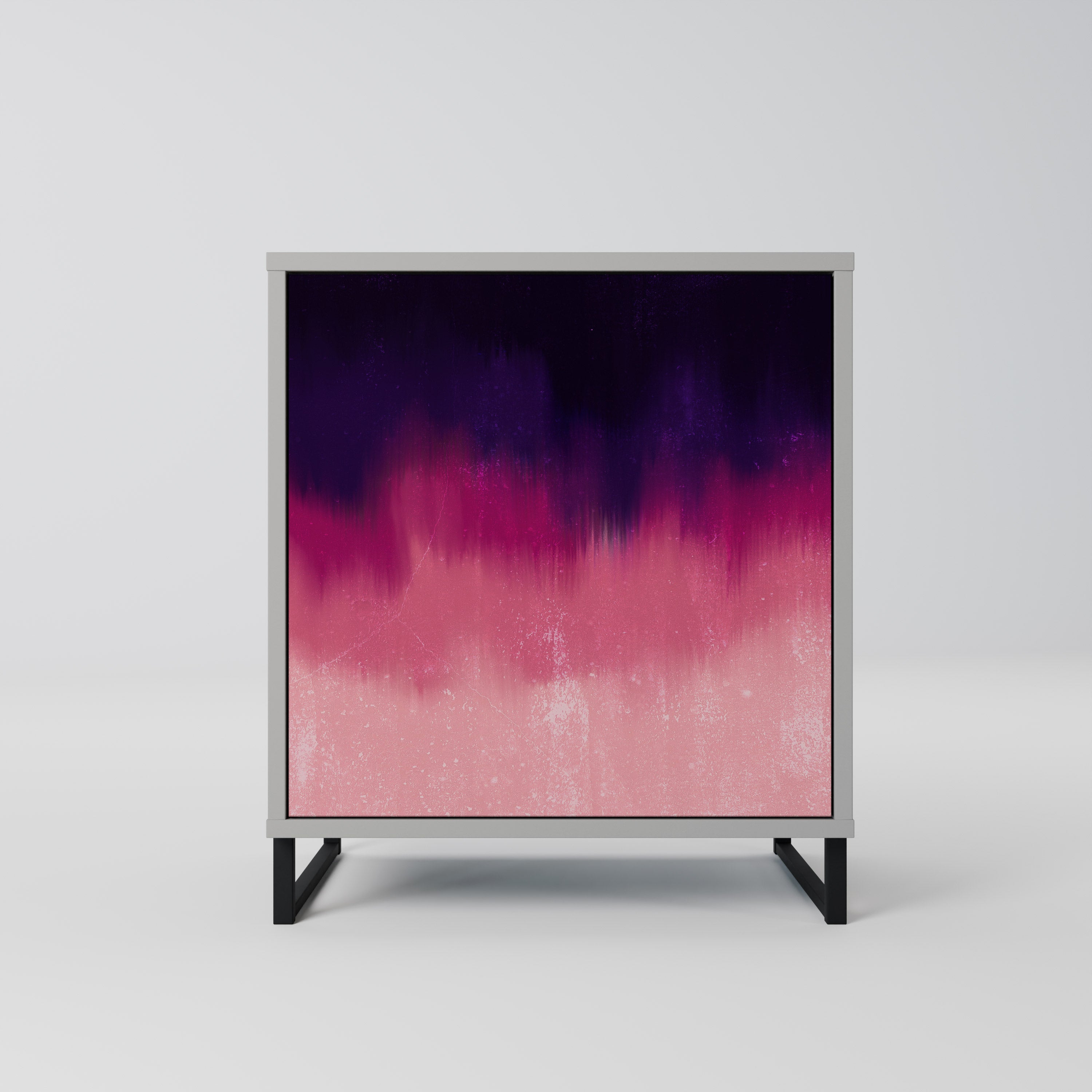 AURORA BOREALIS Sideboard mit 1 Tür in Grau