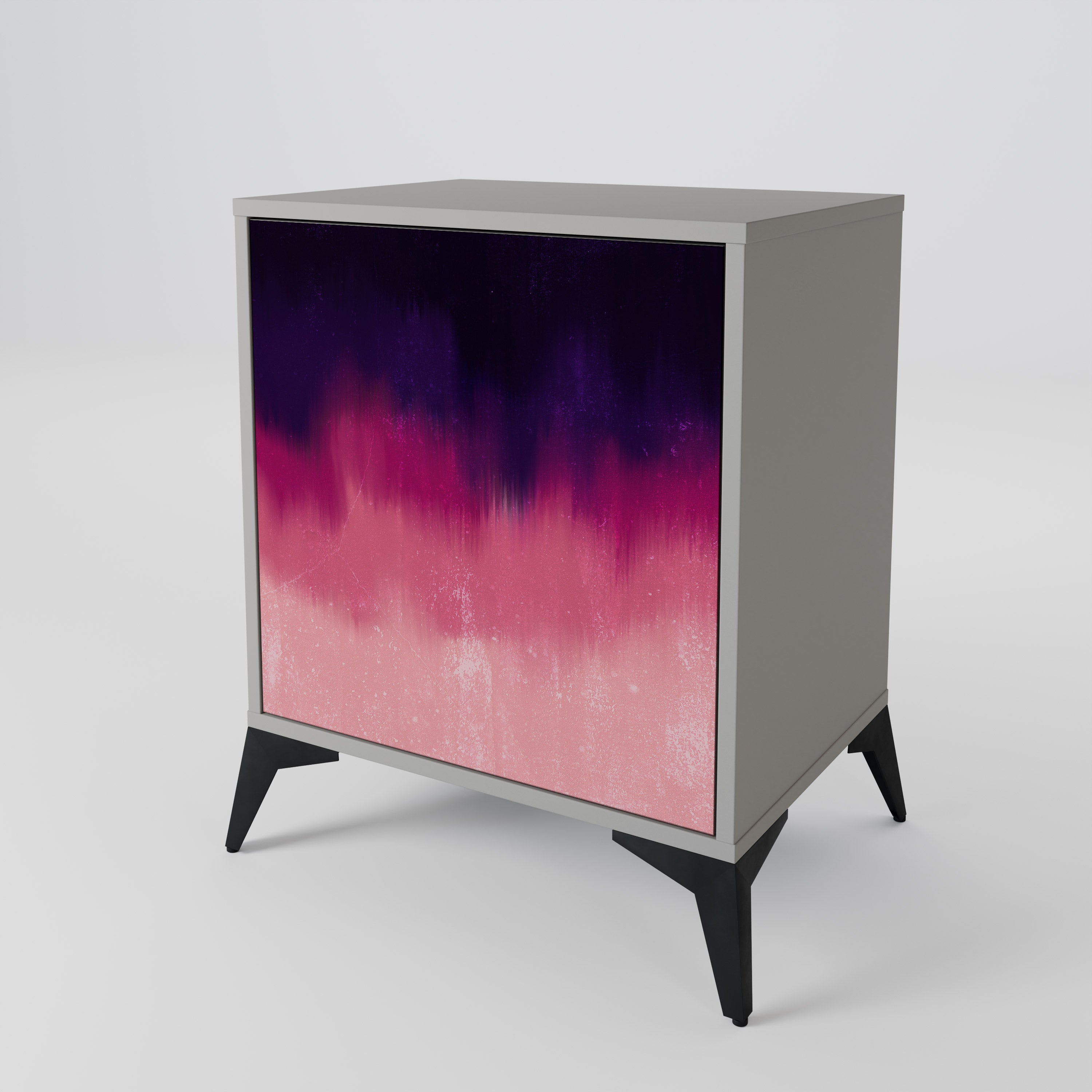 AURORA BOREALIS Sideboard mit 1 Tür in Grau