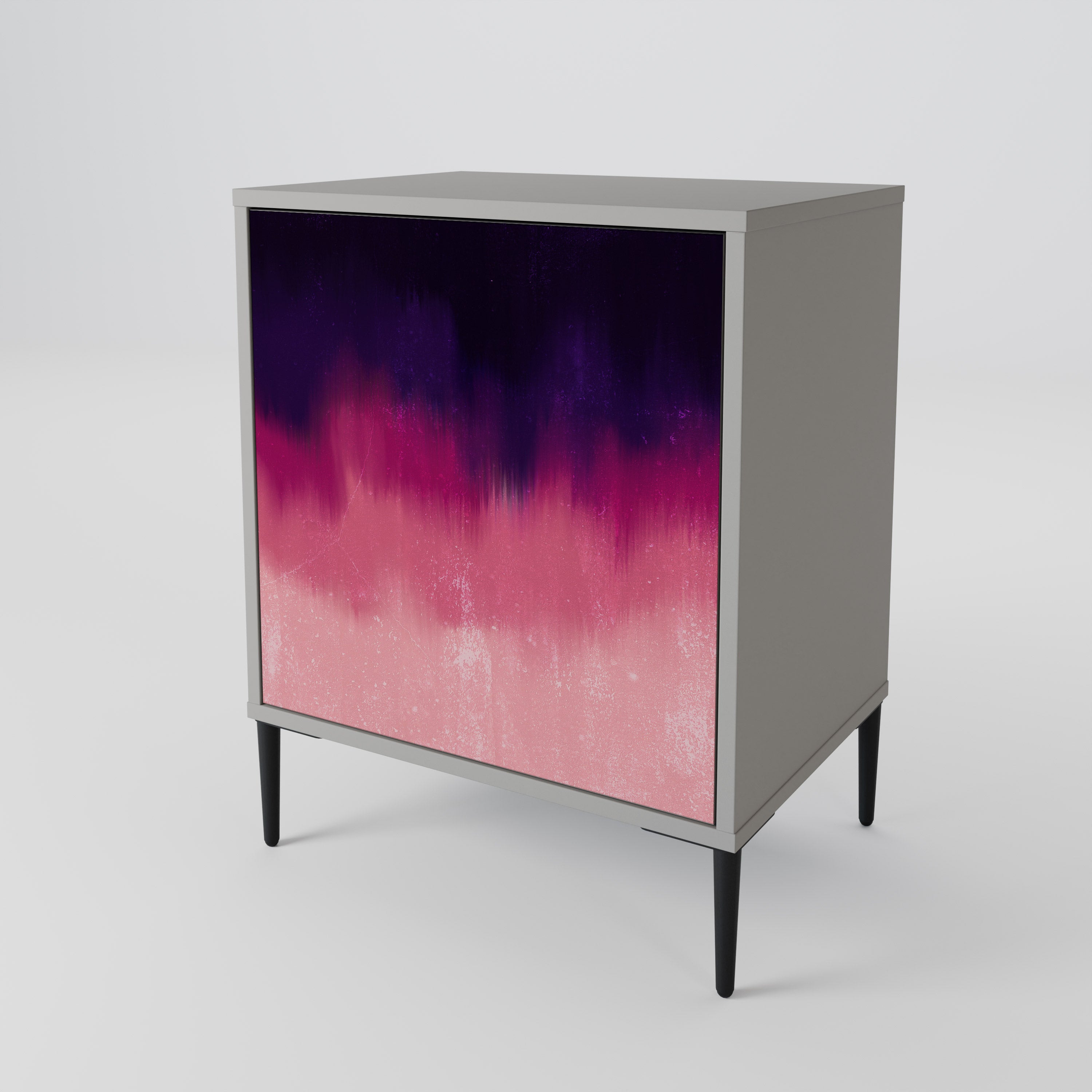AURORA BOREALIS Sideboard mit 1 Tür in Grau