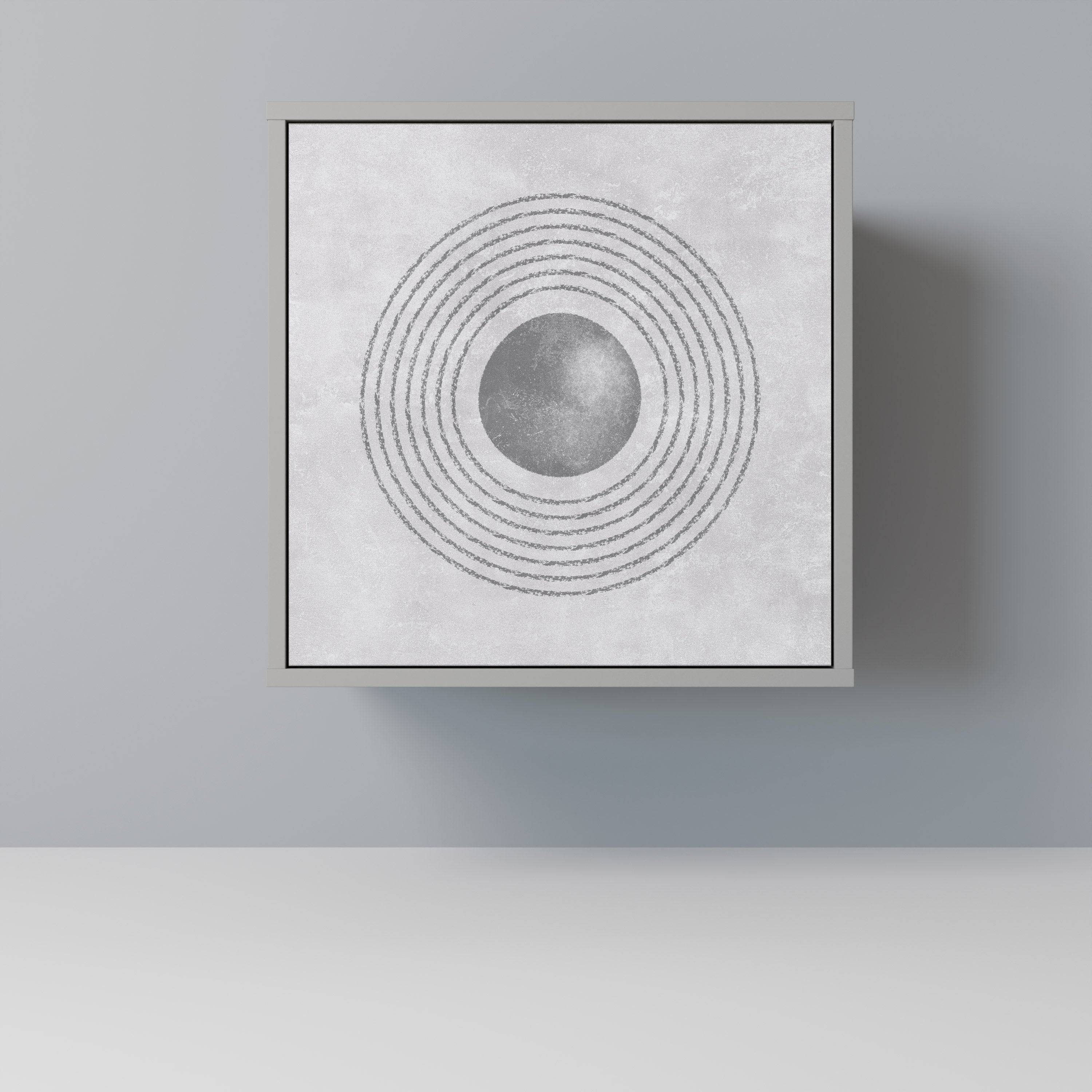 SOLID CIRCLES Sideboard mit 1 Tür in Grau