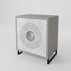 SOLID CIRCLES Sideboard mit 1 Tür in Grau