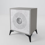 SOLID CIRCLES Sideboard mit 1 Tür in Grau