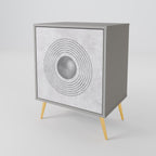 SOLID CIRCLES Sideboard mit 1 Tür in Grau