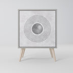 SOLID CIRCLES Sideboard mit 1 Tür in Grau