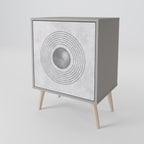 SOLID CIRCLES Sideboard mit 1 Tür in Grau
