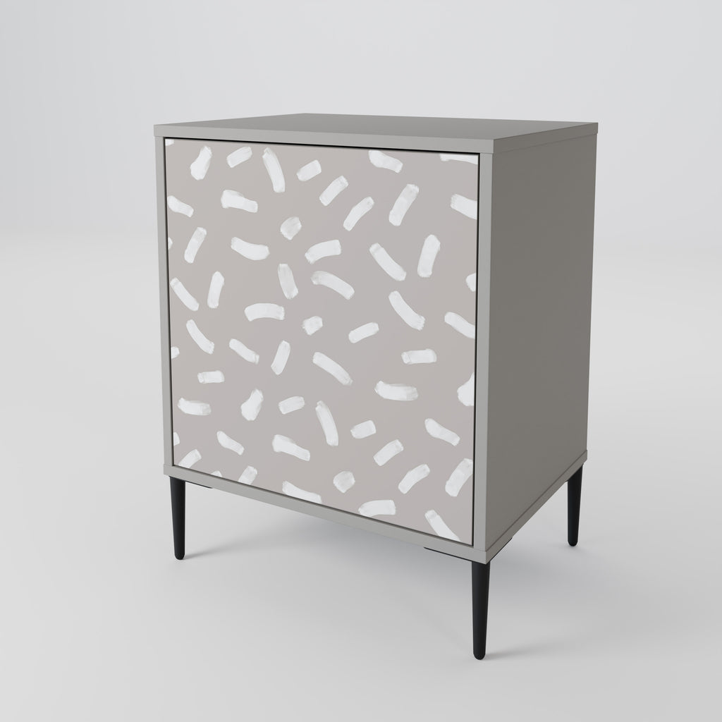 PASSING SECONDS 1-Door Sideboard in Grey Finish