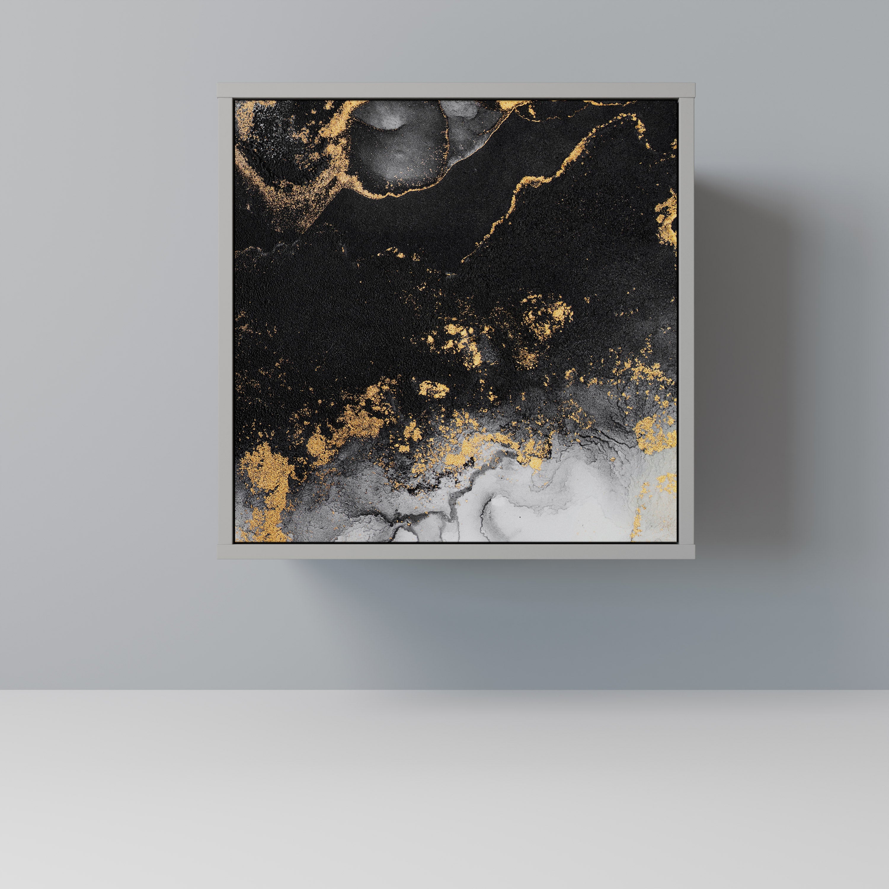 MARBLE OF TOMMORROW Sideboard mit 1 Tür in Grau