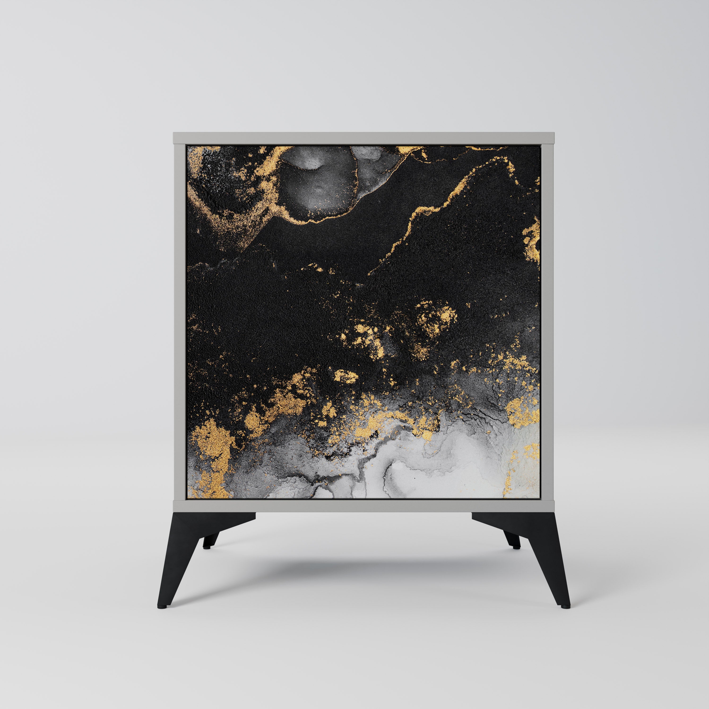 MARBLE OF TOMMORROW Sideboard mit 1 Tür in Grau