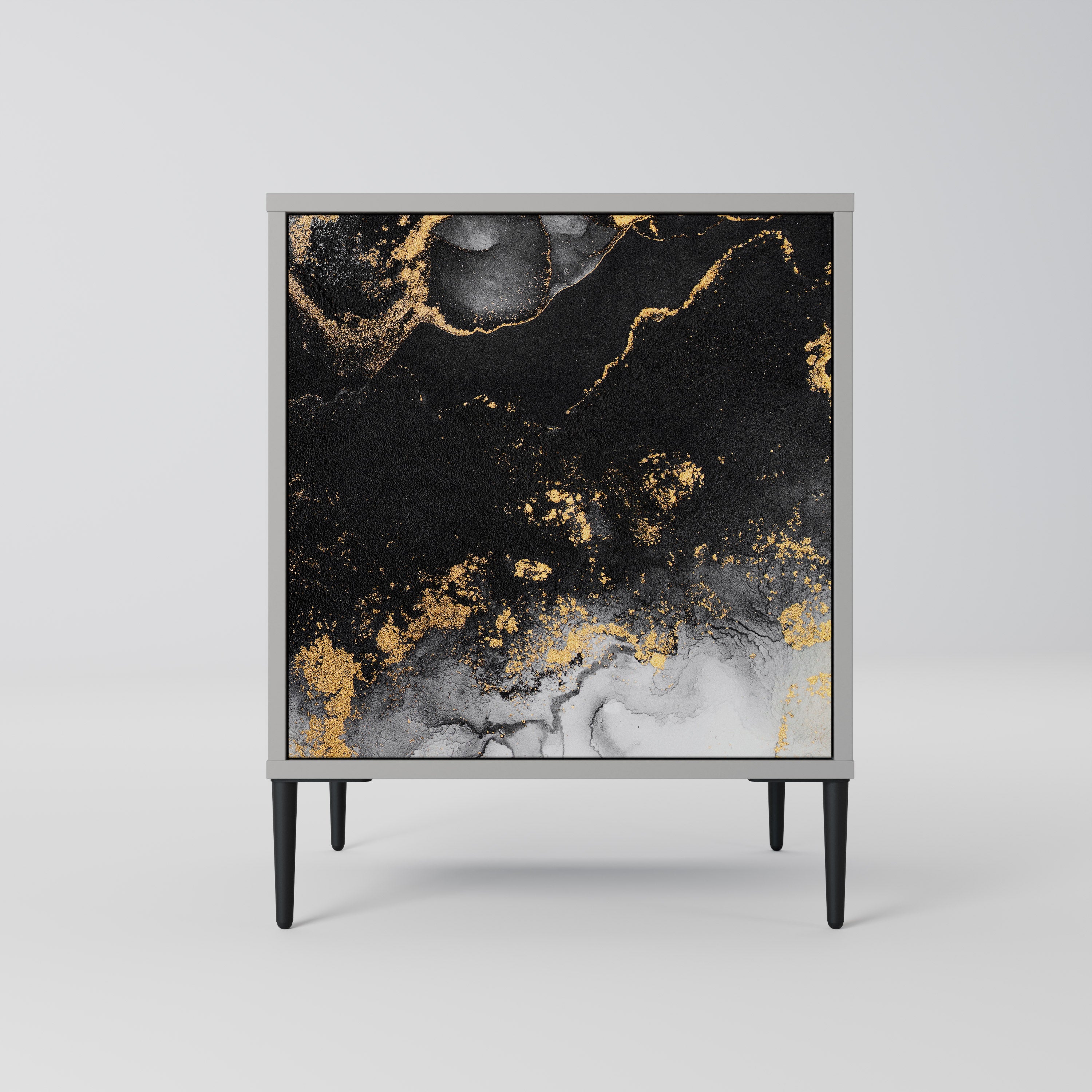 MARBLE OF TOMMORROW Sideboard mit 1 Tür in Grau