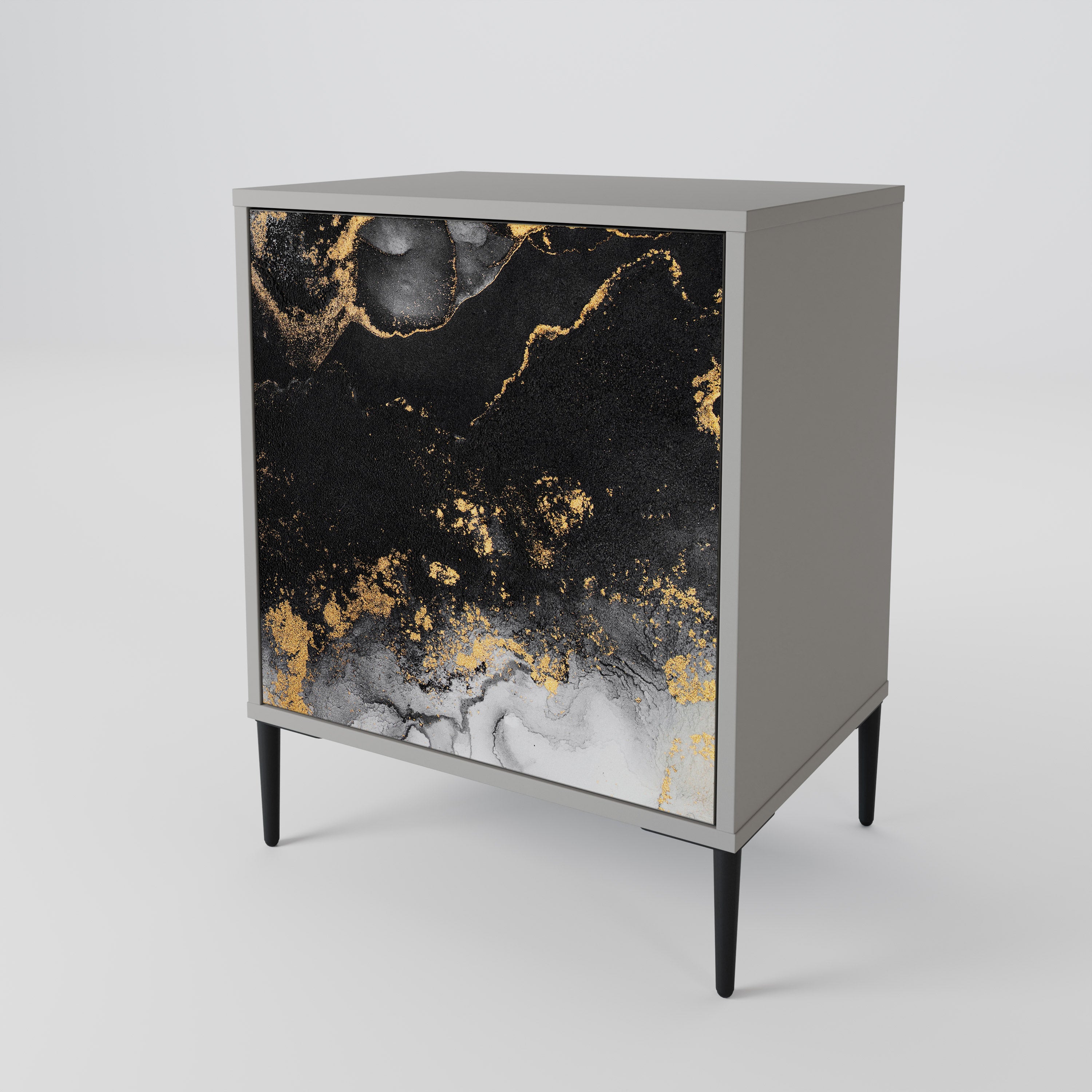 MARBLE OF TOMMORROW Sideboard mit 1 Tür in Grau