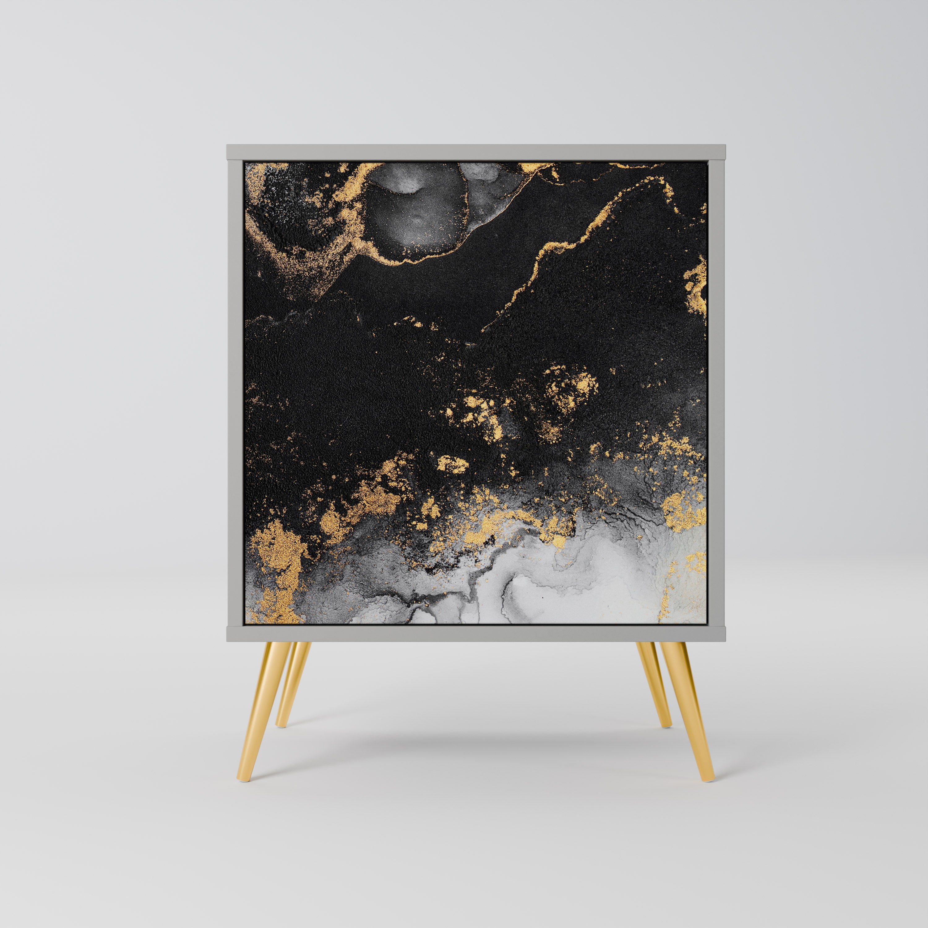 MARBLE OF TOMMORROW Sideboard mit 1 Tür in Grau