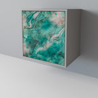 ABSTRACT ALCHEMY Sideboard mit 1 Tür in Grau