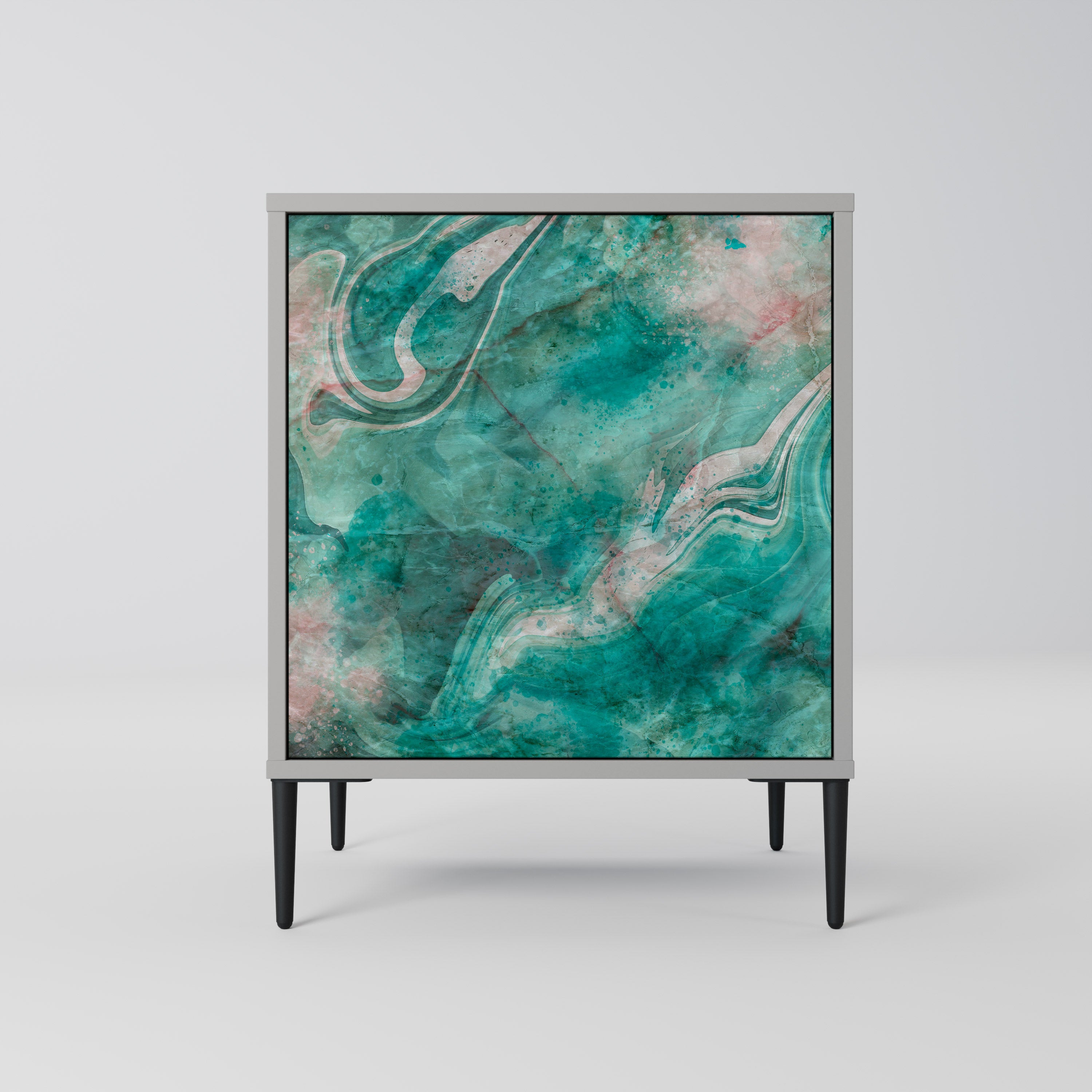 ABSTRACT ALCHEMY Sideboard mit 1 Tür in Grau