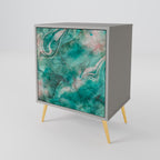 ABSTRACT ALCHEMY Sideboard mit 1 Tür in Grau