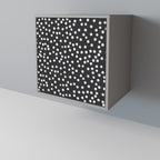 BLINDING LIGHTS 1-Door Sideboard in Grey Finish