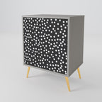 BLINDING LIGHTS 1-Door Sideboard in Grey Finish