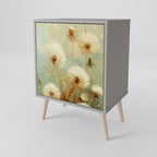 DREAMY MEADOW 1-Door Sideboard in Grey Finish