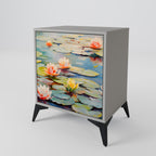 BLOOMING WATERS 1-Door Sideboard in Grey Finish