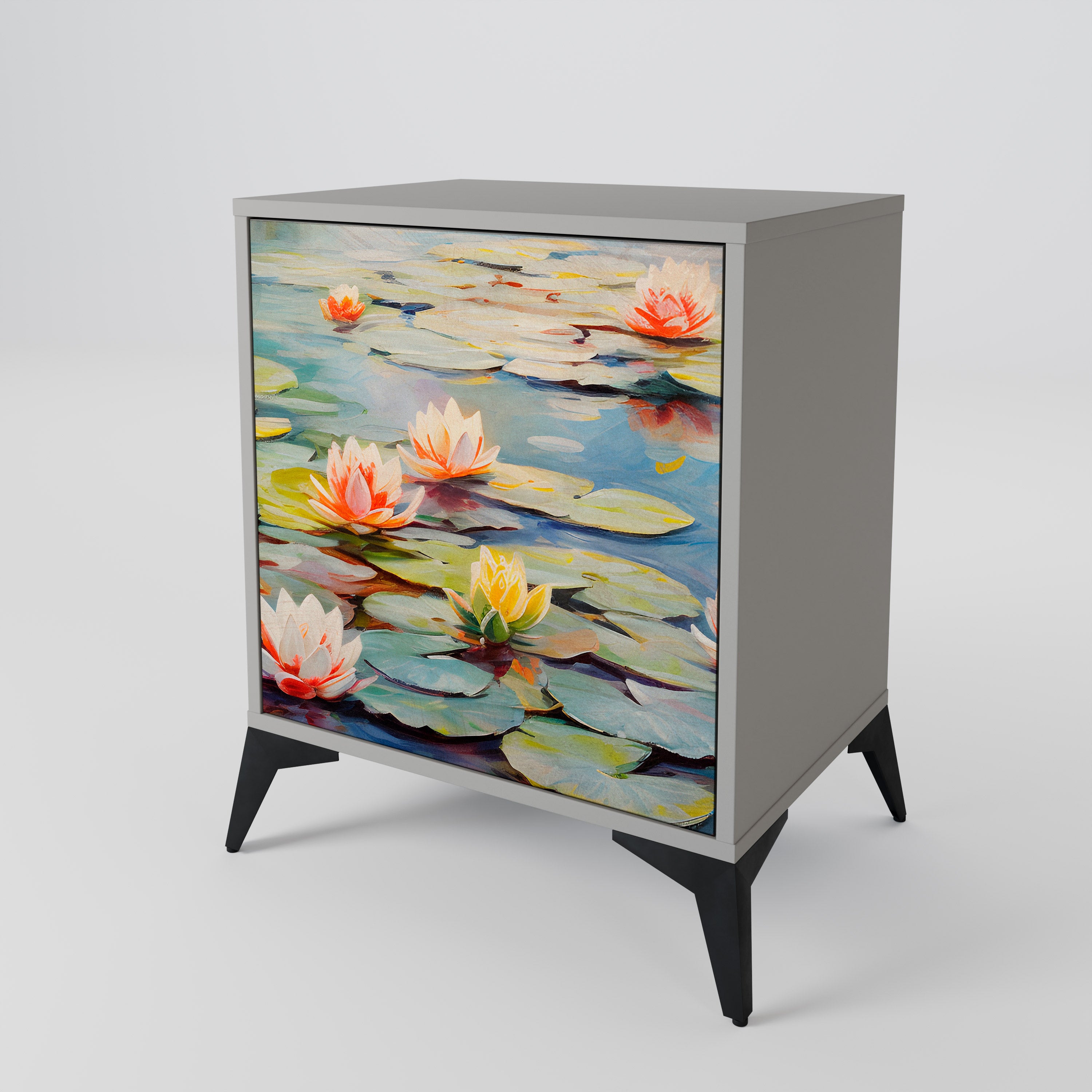 BLOOMING WATERS Sideboard mit 1 Tür in Grau