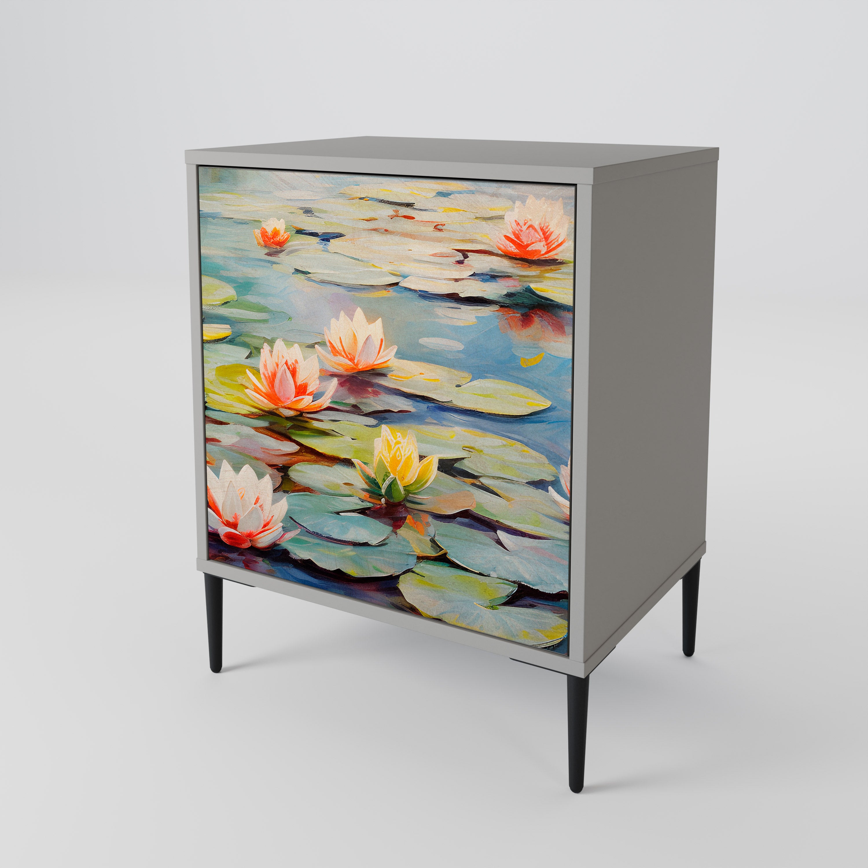 BLOOMING WATERS Sideboard mit 1 Tür in Grau