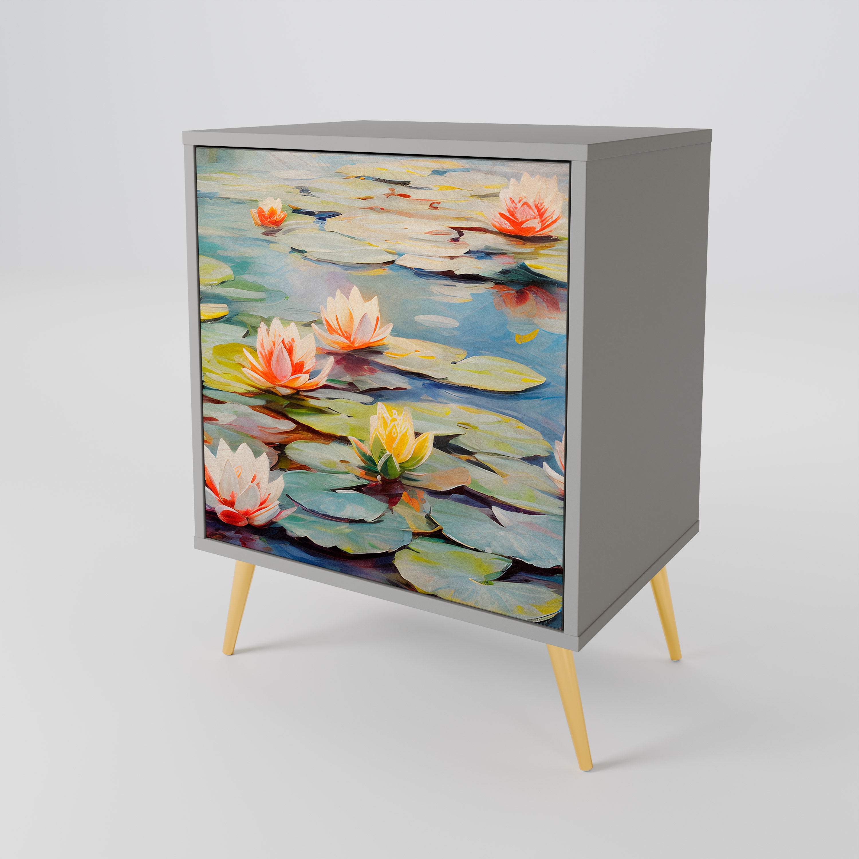 BLOOMING WATERS Sideboard mit 1 Tür in Grau