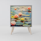 BLOOMING WATERS 1-Door Sideboard in Grey Finish