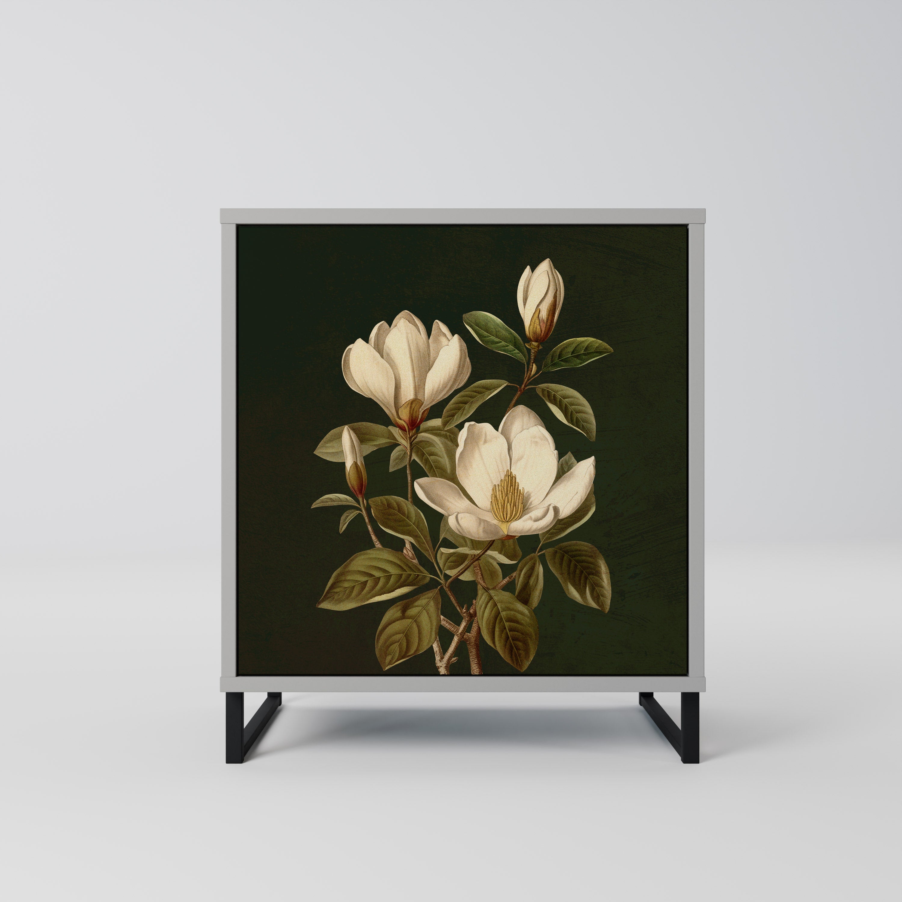 FLORAL NOIR Sideboard mit 1 Tür in Grau