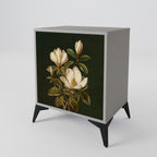 FLORAL NOIR 1-Door Sideboard in Grey Finish
