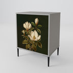 FLORAL NOIR 1-Door Sideboard in Grey Finish