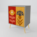 SCANDIC FLOWERET Sideboard mit 1 Tür in Grau