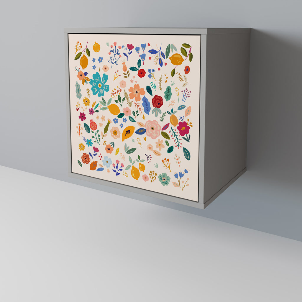 FLORAL COMBINATION Sideboard mit 1 Tür in Grau