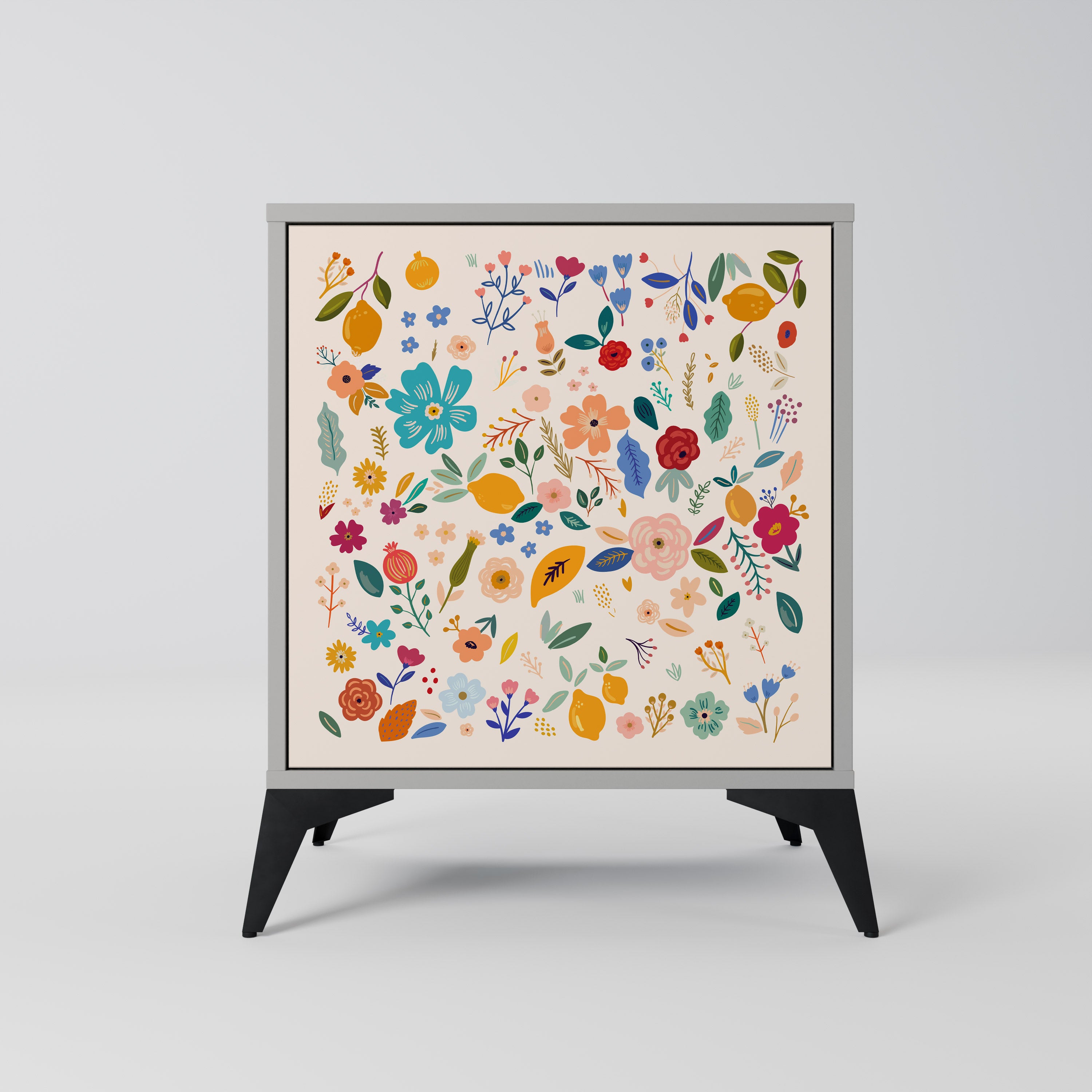 FLORAL COMBINATION Sideboard mit 1 Tür in Grau