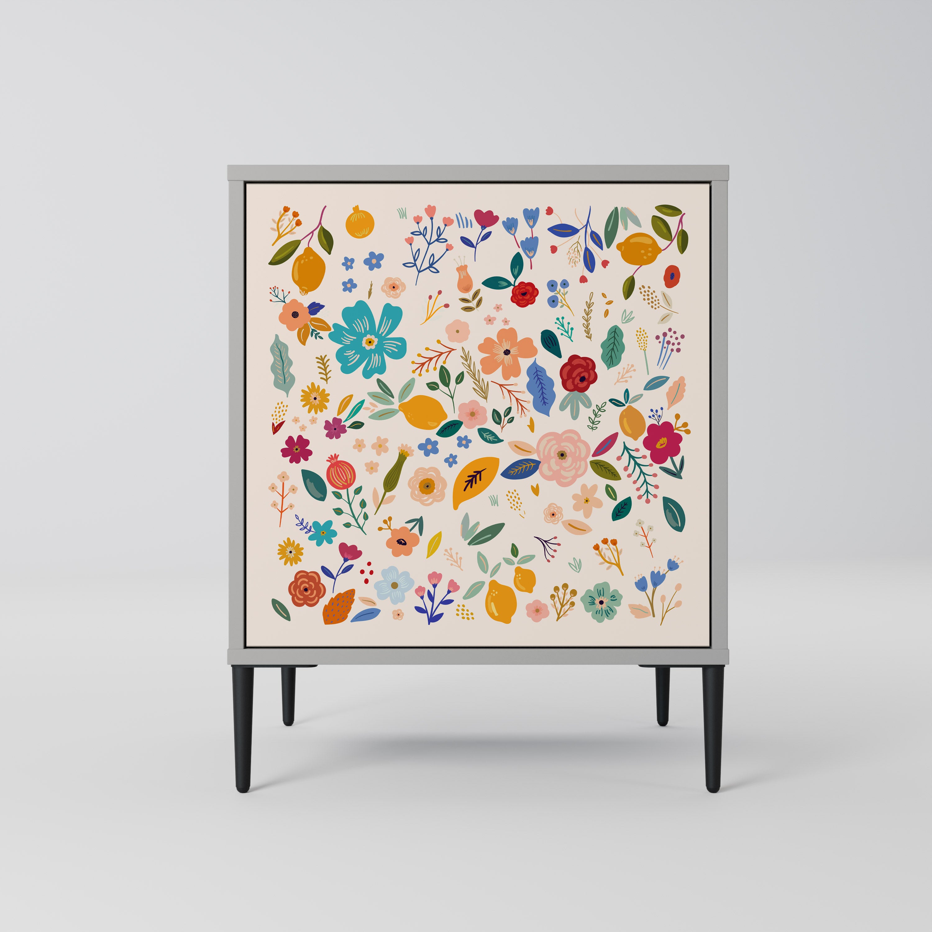 FLORAL COMBINATION Sideboard mit 1 Tür in Grau