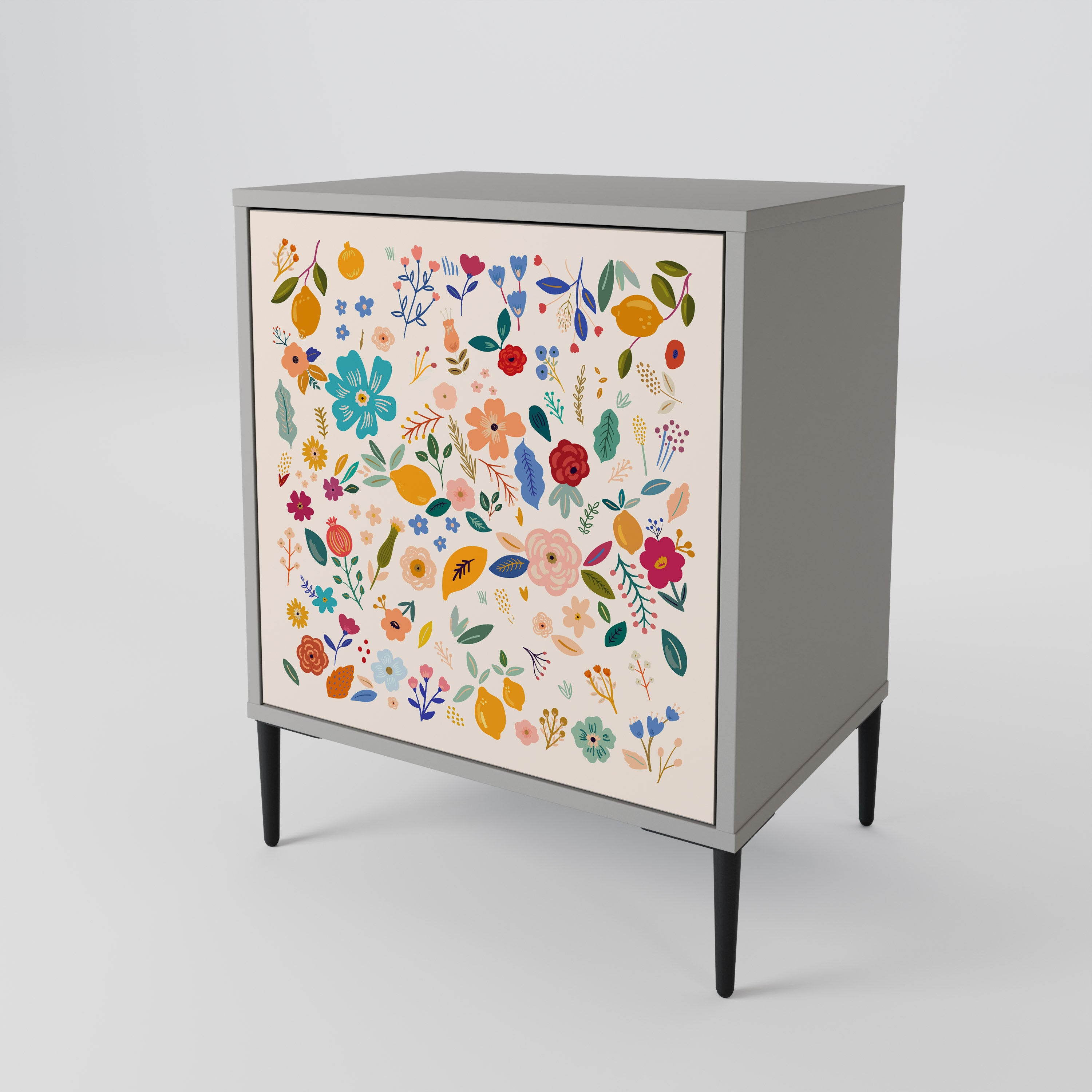 FLORAL COMBINATION Sideboard mit 1 Tür in Grau