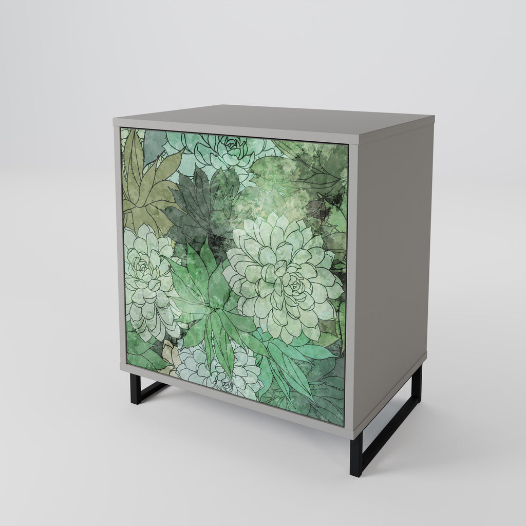 SUCCULENT CLUSTER Sideboard mit 1 Tür in Grau