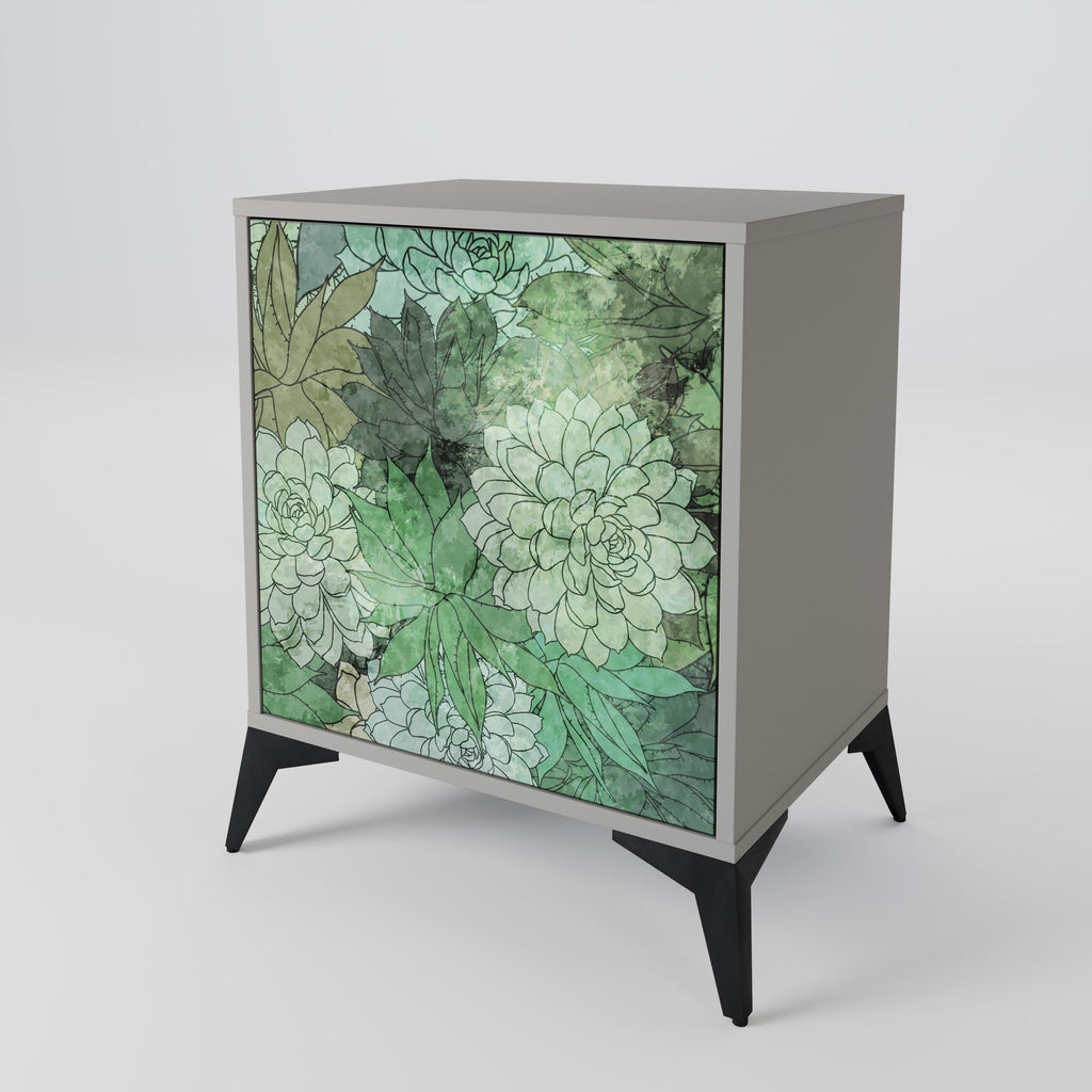 SUCCULENT CLUSTER Sideboard mit 1 Tür in Grau