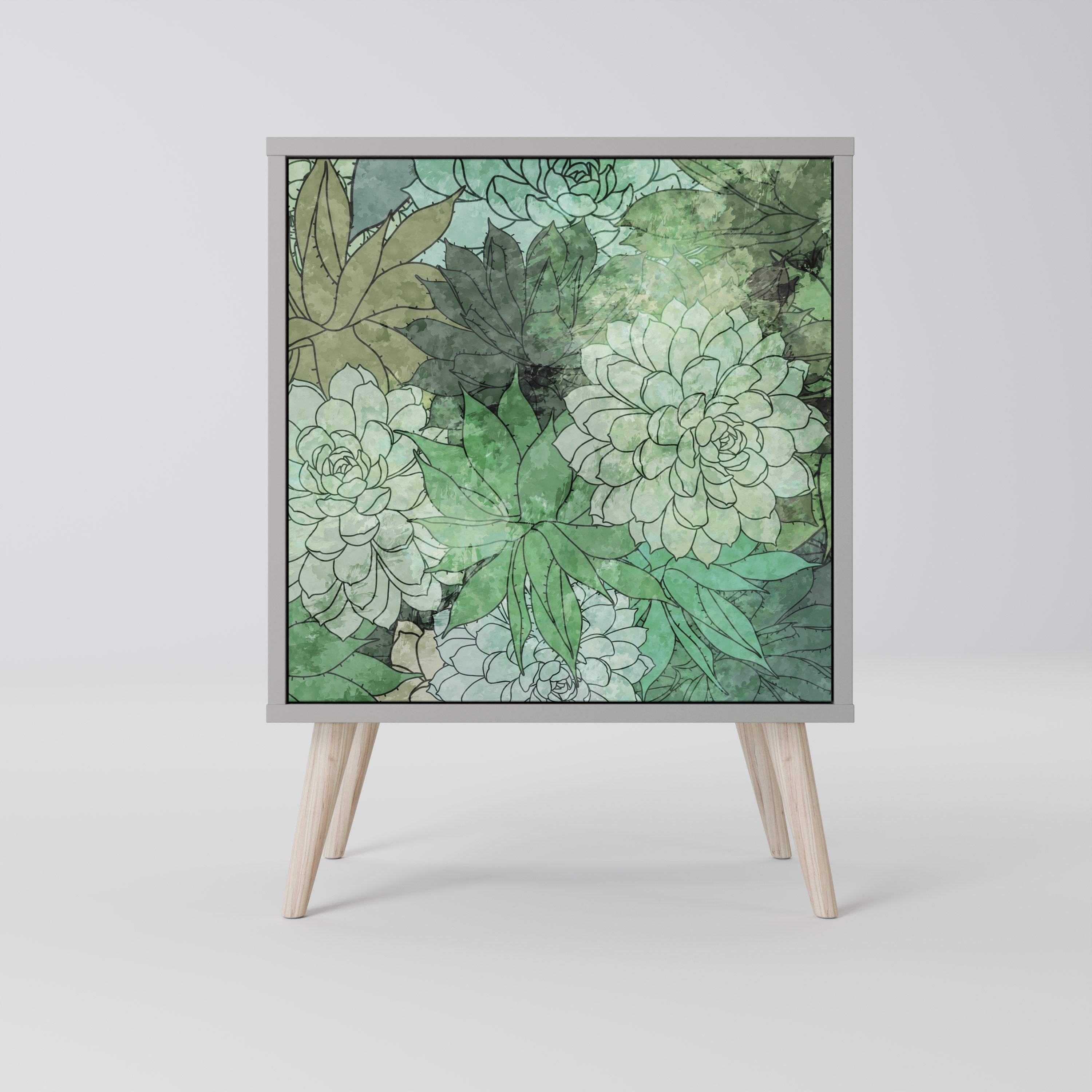 SUCCULENT CLUSTER Sideboard mit 1 Tür in Grau