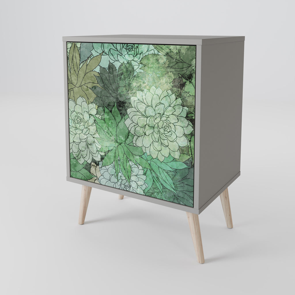 SUCCULENT CLUSTER Sideboard mit 1 Tür in Grau