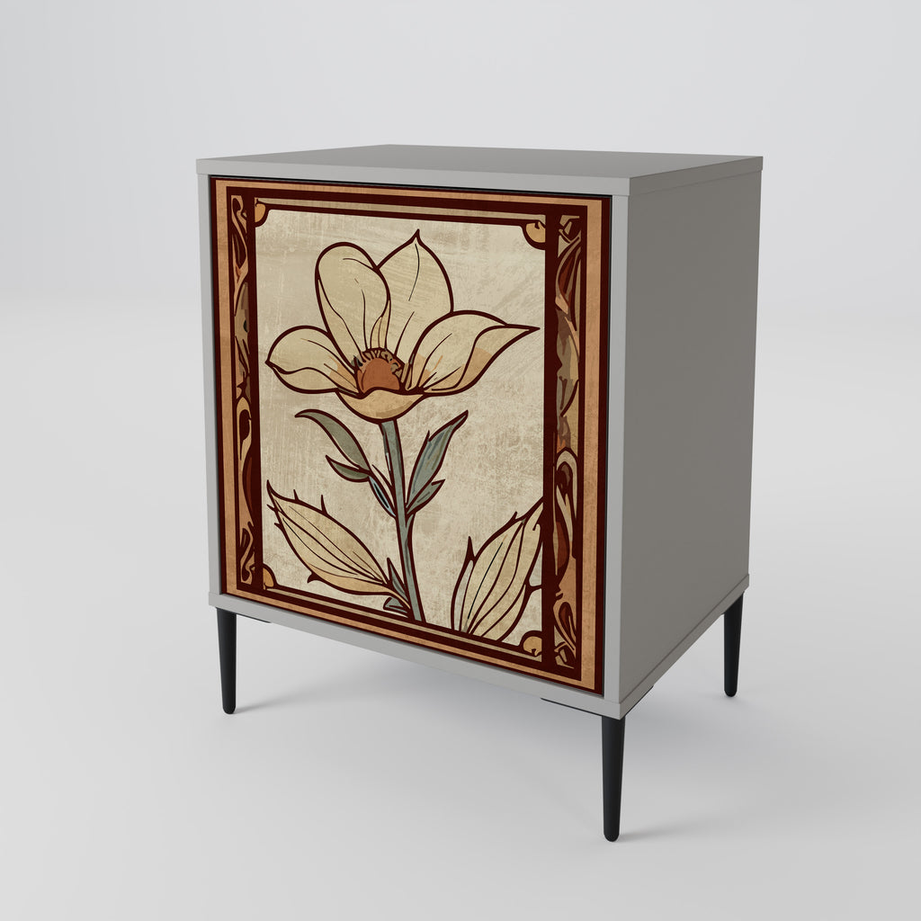 TIMELESS FLORA Sideboard mit 1 Tür in Grau
