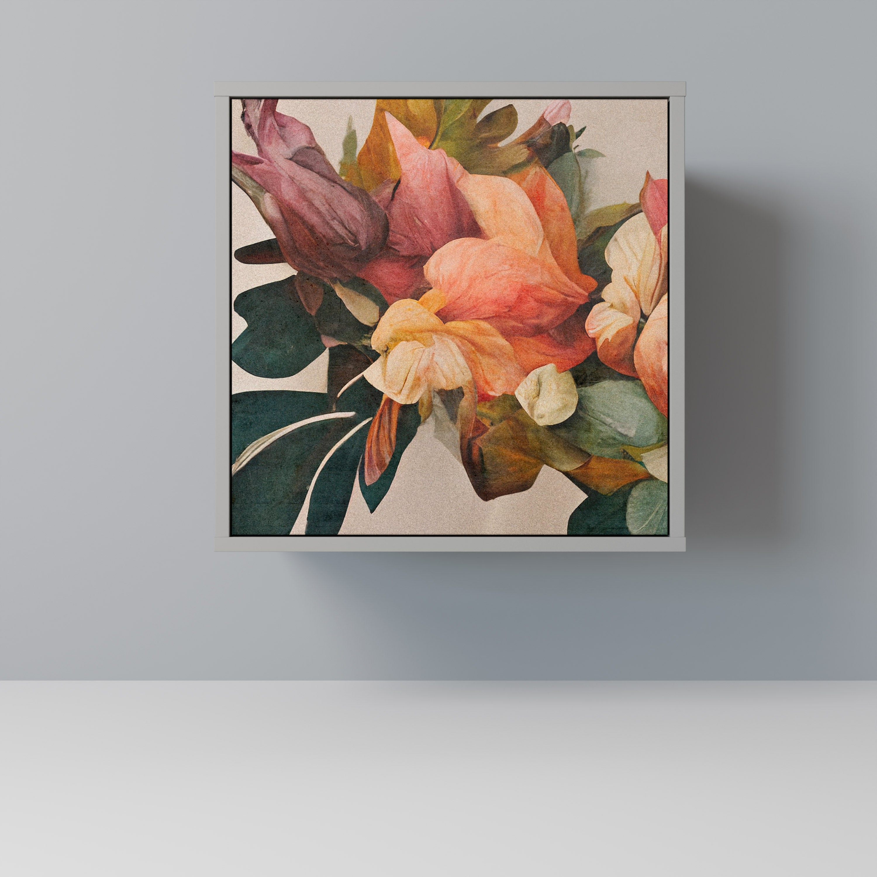 STYLISH BEAUTY Sideboard mit 1 Tür in Grau