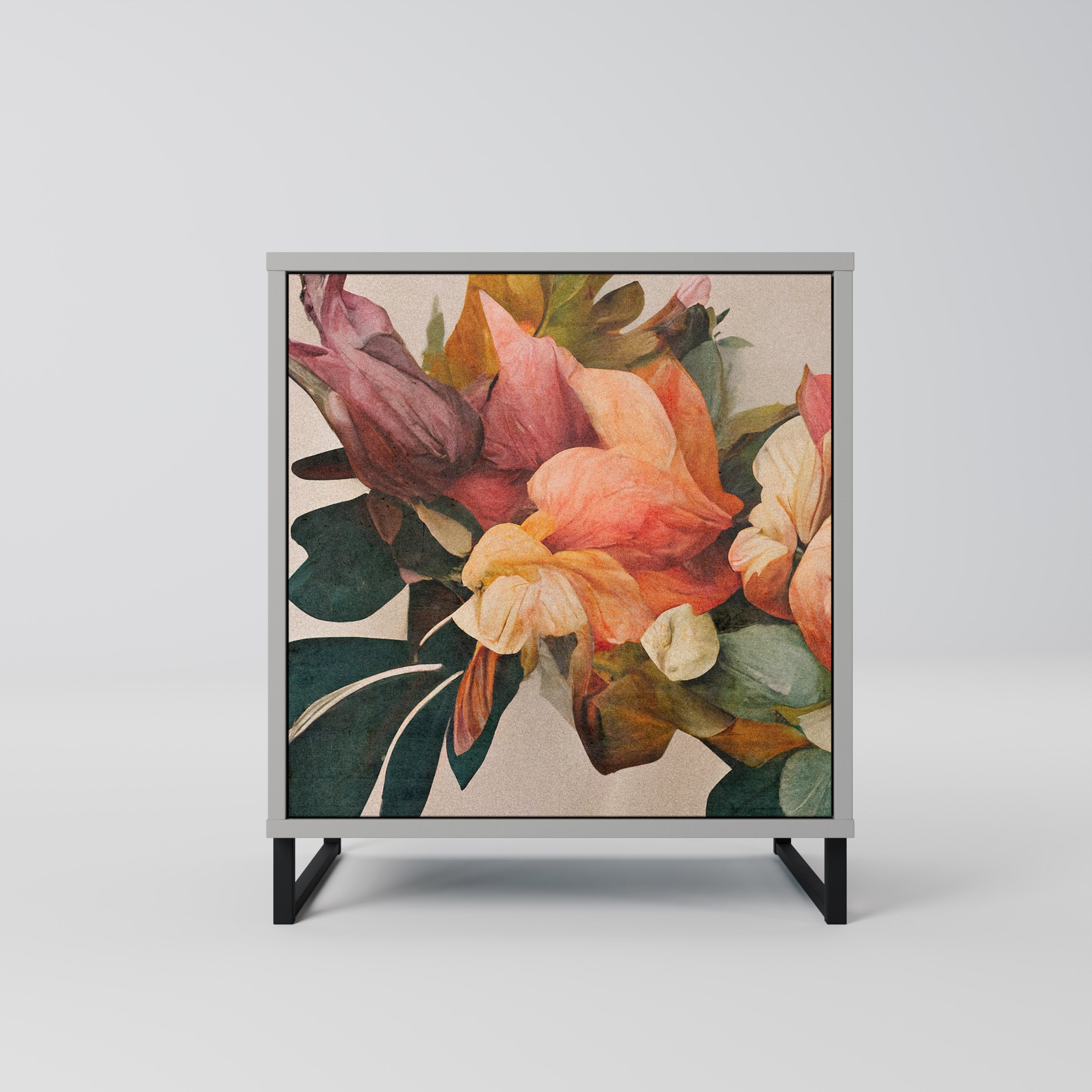 STYLISH BEAUTY Sideboard mit 1 Tür in Grau