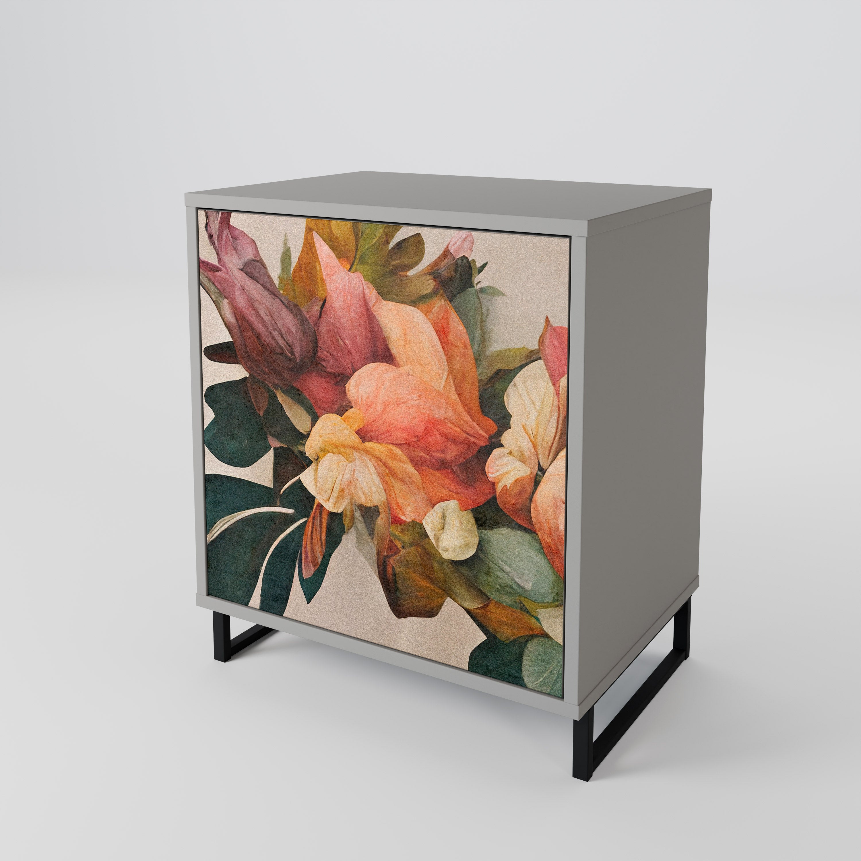 STYLISH BEAUTY Sideboard mit 1 Tür in Grau