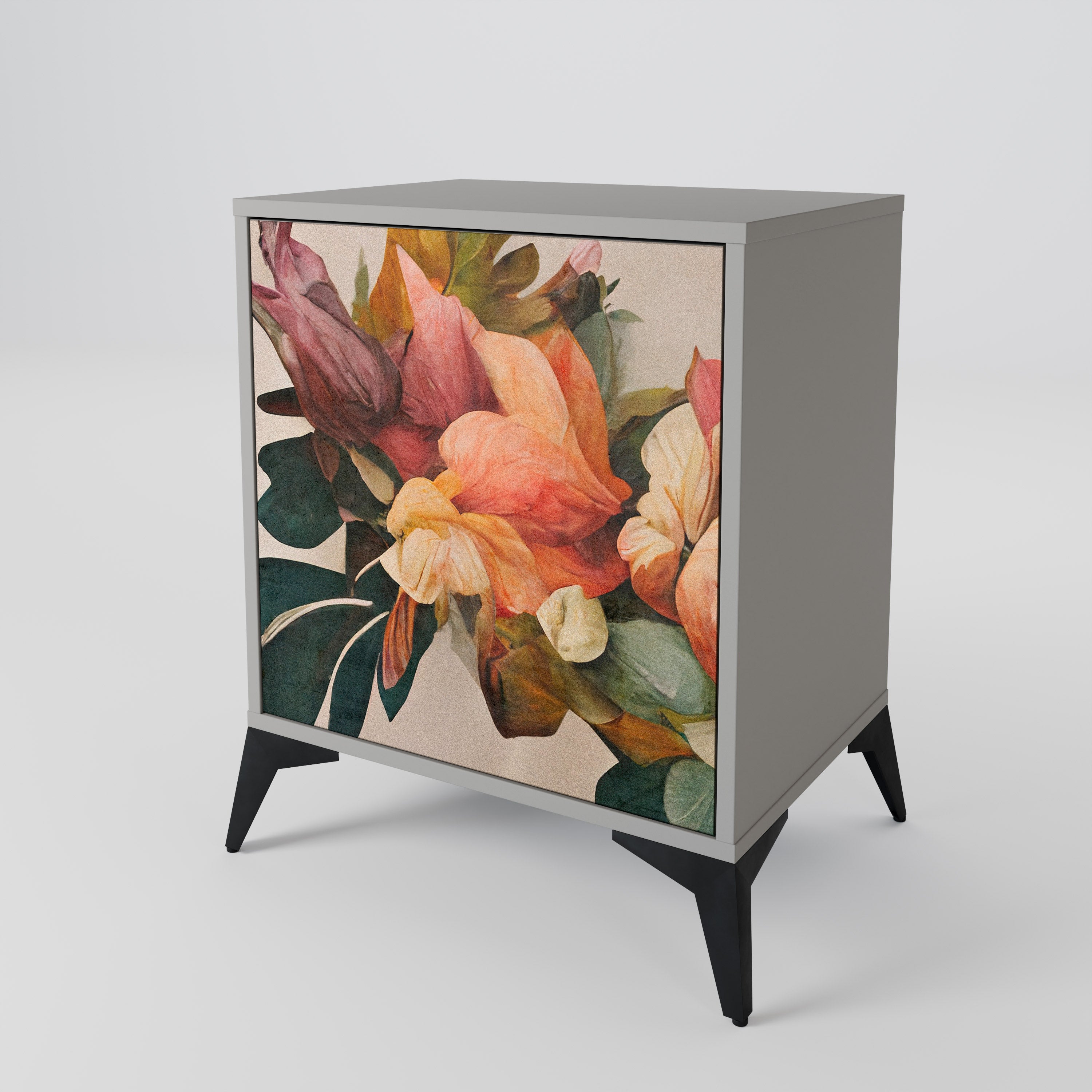 STYLISH BEAUTY Sideboard mit 1 Tür in Grau