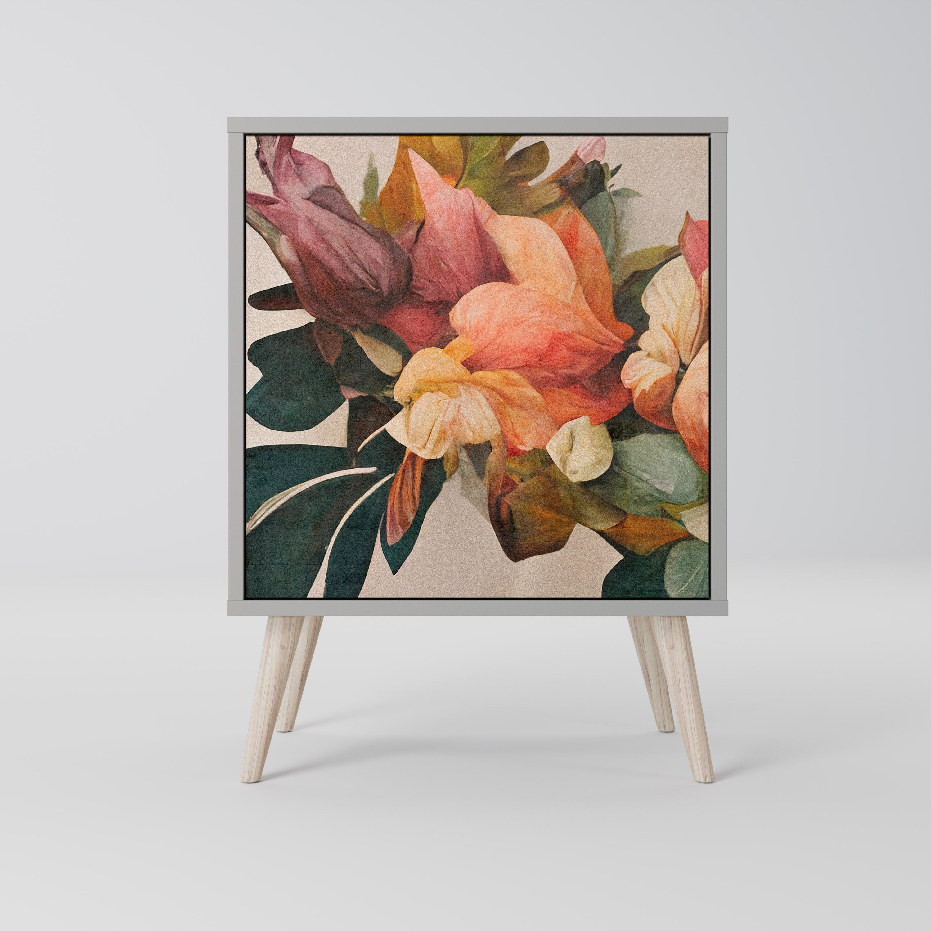 STYLISH BEAUTY Sideboard mit 1 Tür in Grau