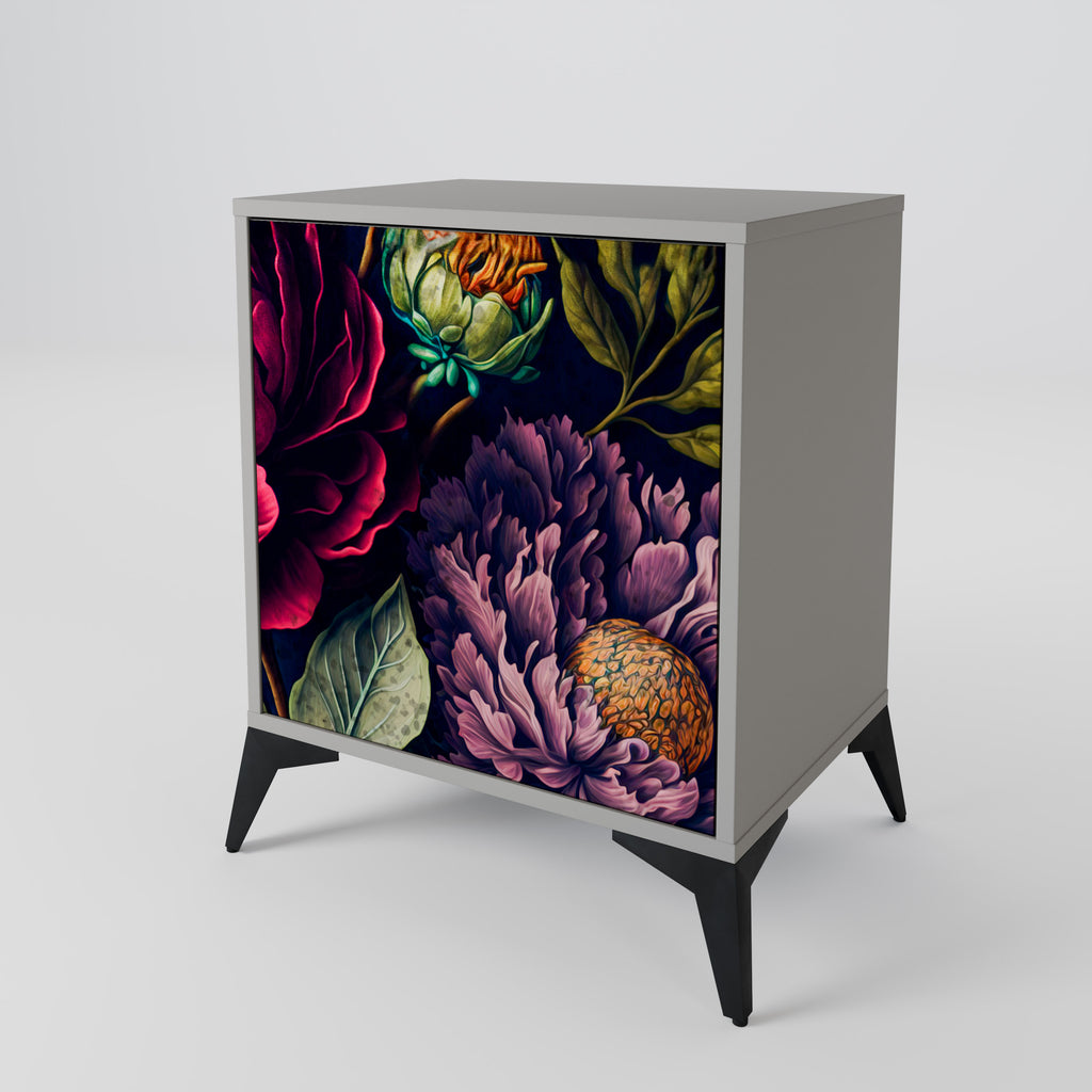 BLOOMING ELEGANCE Sideboard mit 1 Tür in Grau