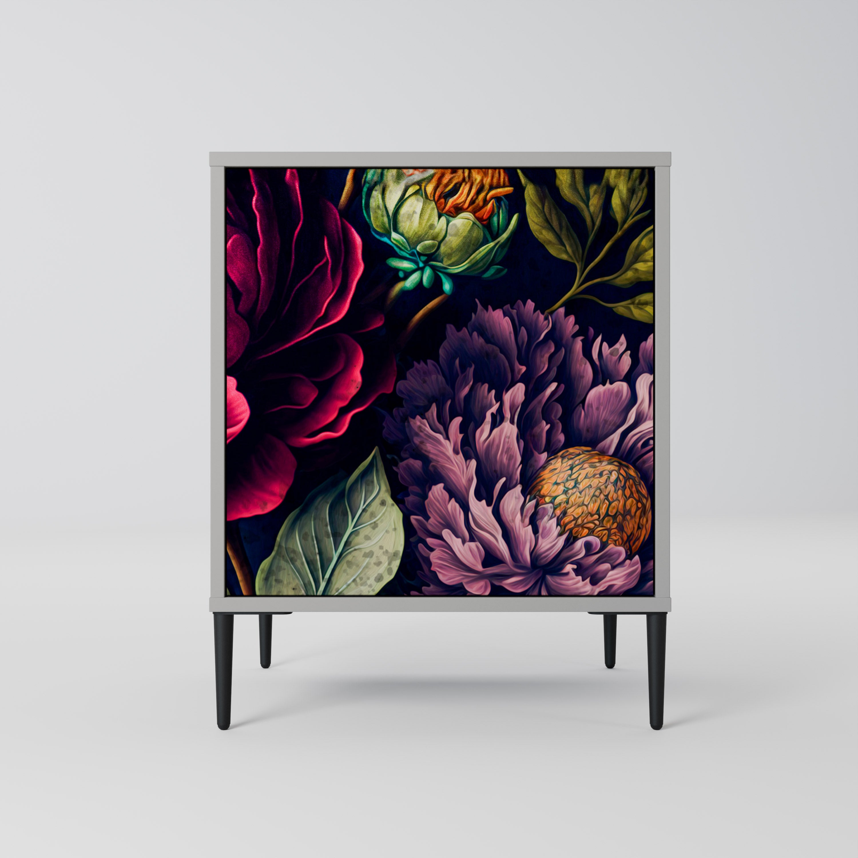 BLOOMING ELEGANCE Sideboard mit 1 Tür in Grau