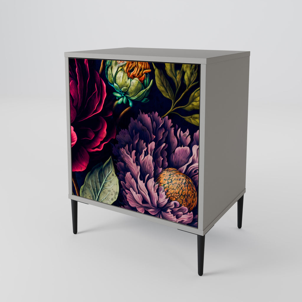 BLOOMING ELEGANCE Sideboard mit 1 Tür in Grau