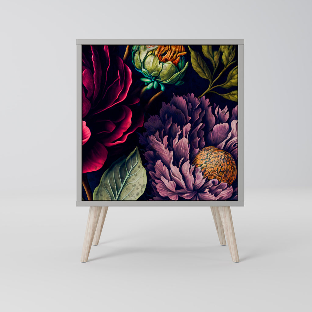 BLOOMING ELEGANCE Sideboard mit 1 Tür in Grau